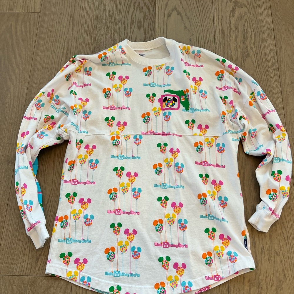 Walt Disney World 50th Anniversary Vault Balloons Spirit Jersey Adult Size S
